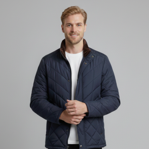 Diamond Quilted Puffer Jacket