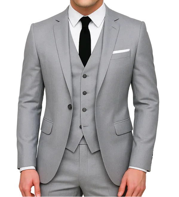 3-Piece Formal Slim Fit Suit - Single Breasted
