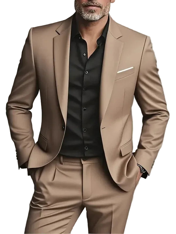 Two-Piece Slim Fit Suit – Tailored Formal