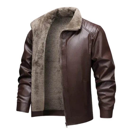 The Pantelleria Winter Fleece Lined Leather Jacket