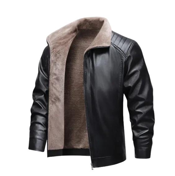 The Pantelleria Winter Fleece Lined Leather Jacket