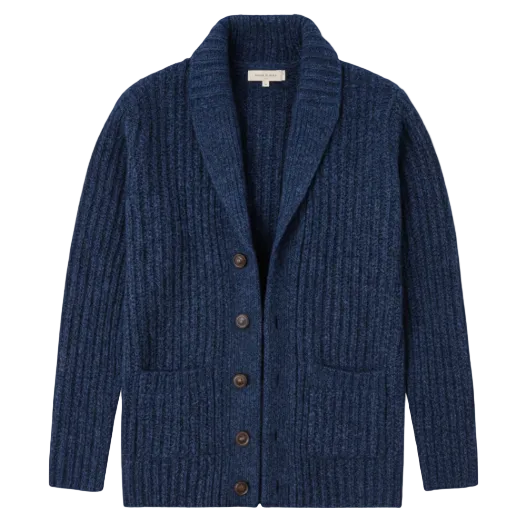 The Montpellier Chunky Knit Shawl Collar Cardigan