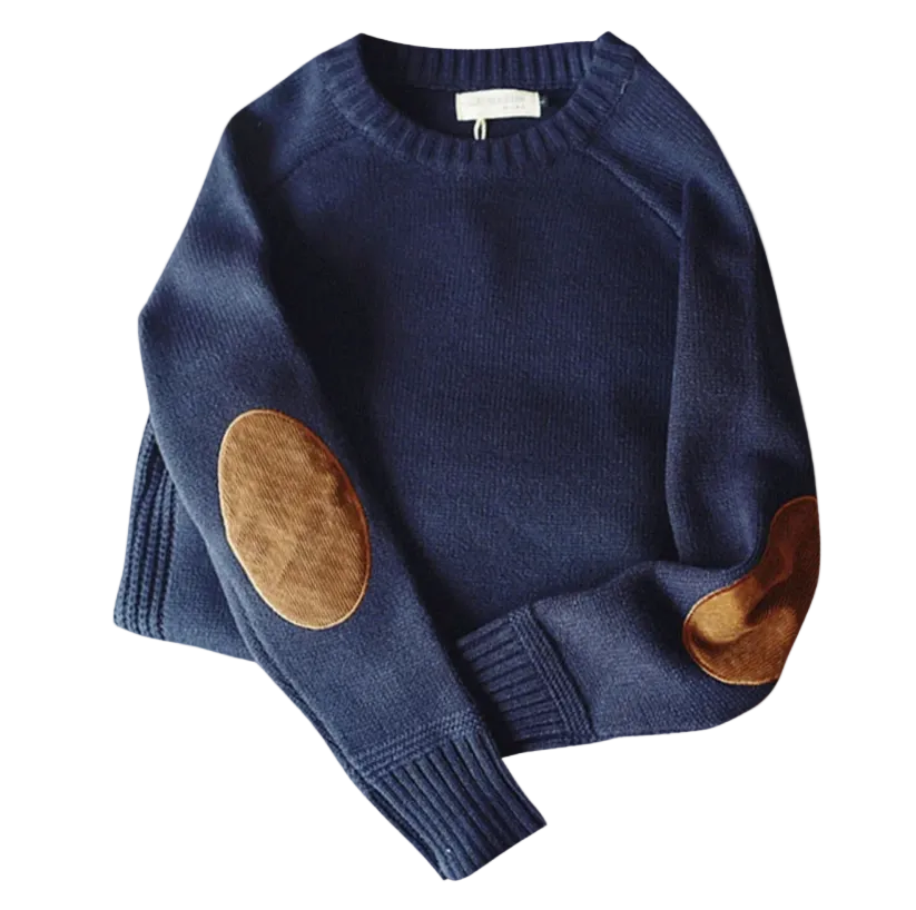 The Briarwood Oversized Knit Sweater with Elbow Patches