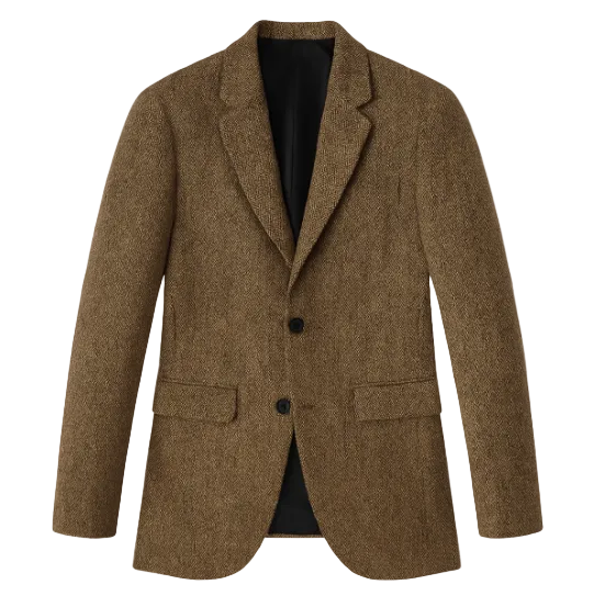 The Jefferson Classic Wool Herringbone Tweed Blazer