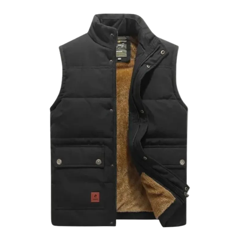 The Aspen Warm Modern Fleece Lined Winter Vest