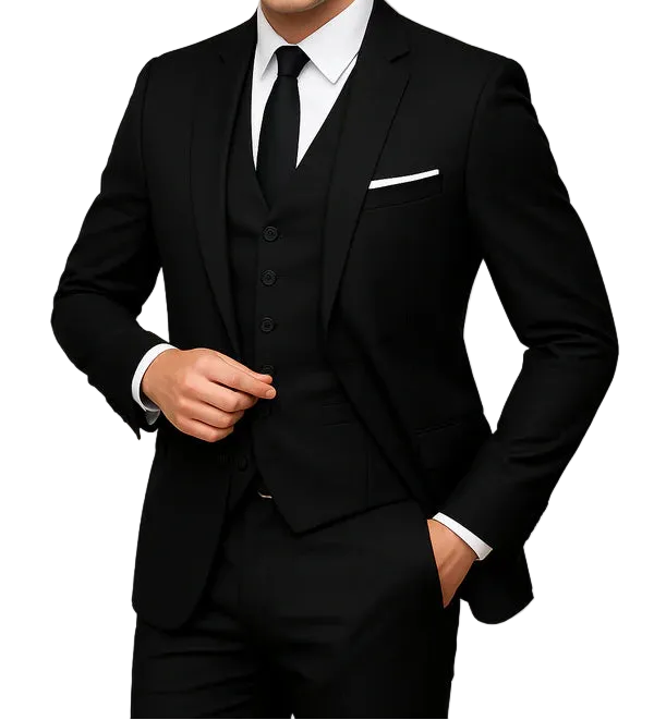 3-Piece Formal Slim Fit Suit - Single Breasted