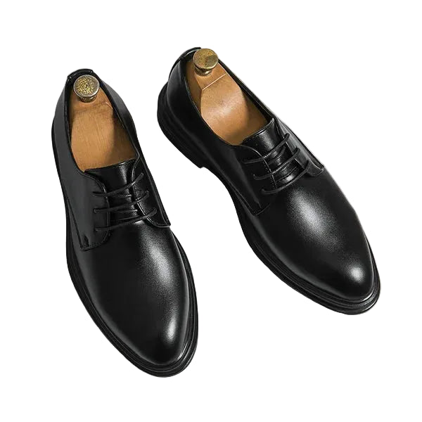 Black Patent Derby Dress Shoes