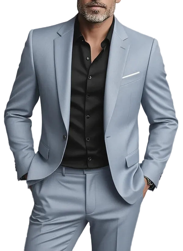 Two-Piece Slim Fit Suit – Tailored Formal