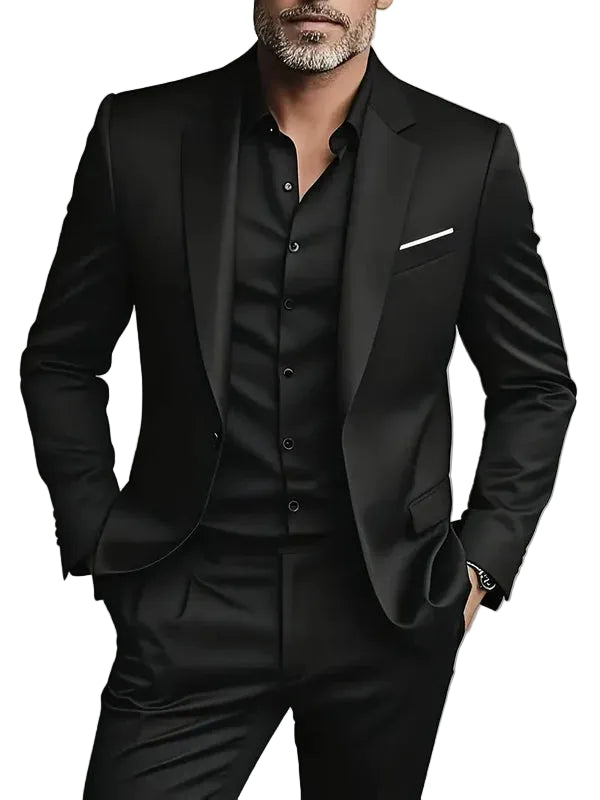 Two-Piece Slim Fit Suit – Tailored Formal