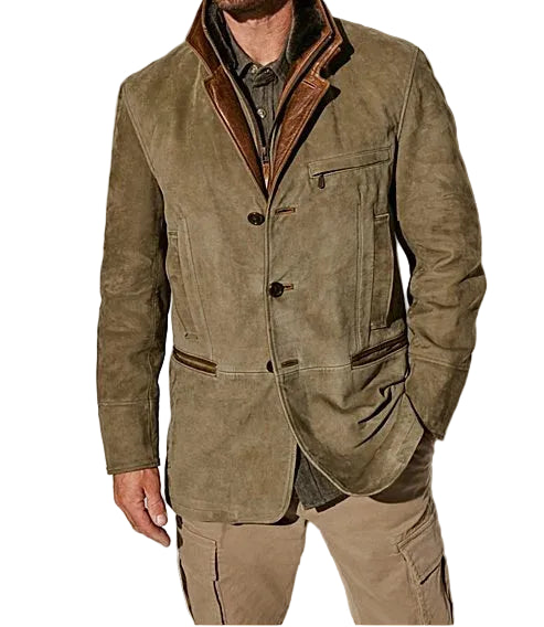 Vintage Reversed Collar Jacket