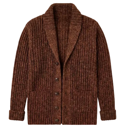 The Montpellier Chunky Knit Shawl Collar Cardigan