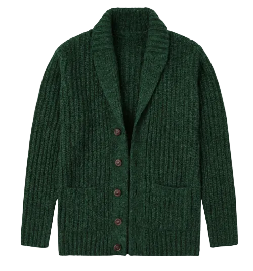 The Montpellier Chunky Knit Shawl Collar Cardigan