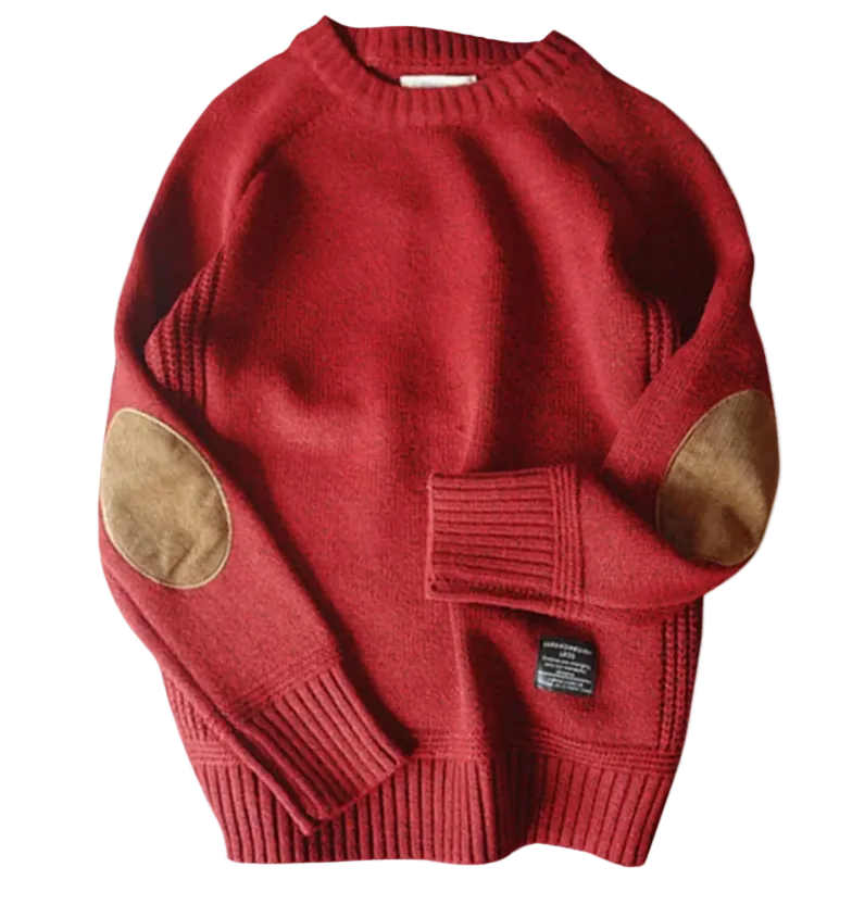 The Briarwood Oversized Knit Sweater with Elbow Patches