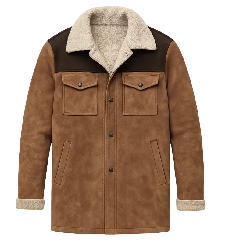 The Crestview Vintage Shearling Lined Warm Winter Jacket