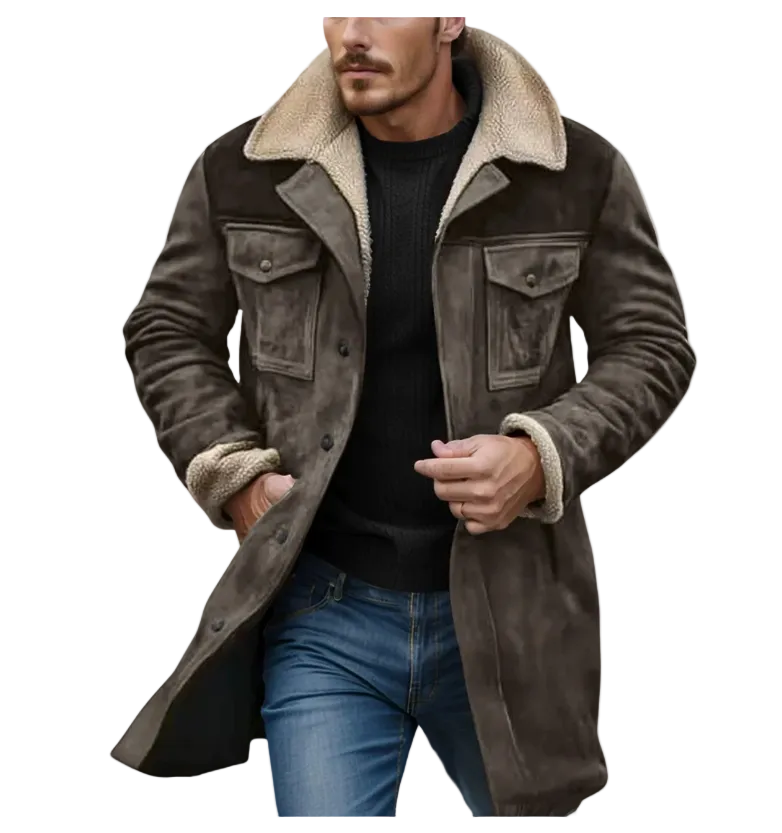 The Crestview Vintage Shearling Lined Warm Winter Jacket