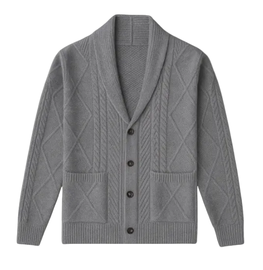 The Edinburgh Luxury Cashmere Button Cardigan