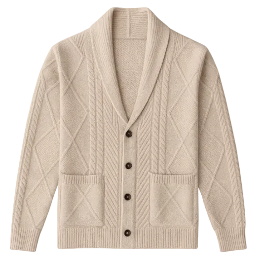 The Edinburgh Luxury Cashmere Button Cardigan
