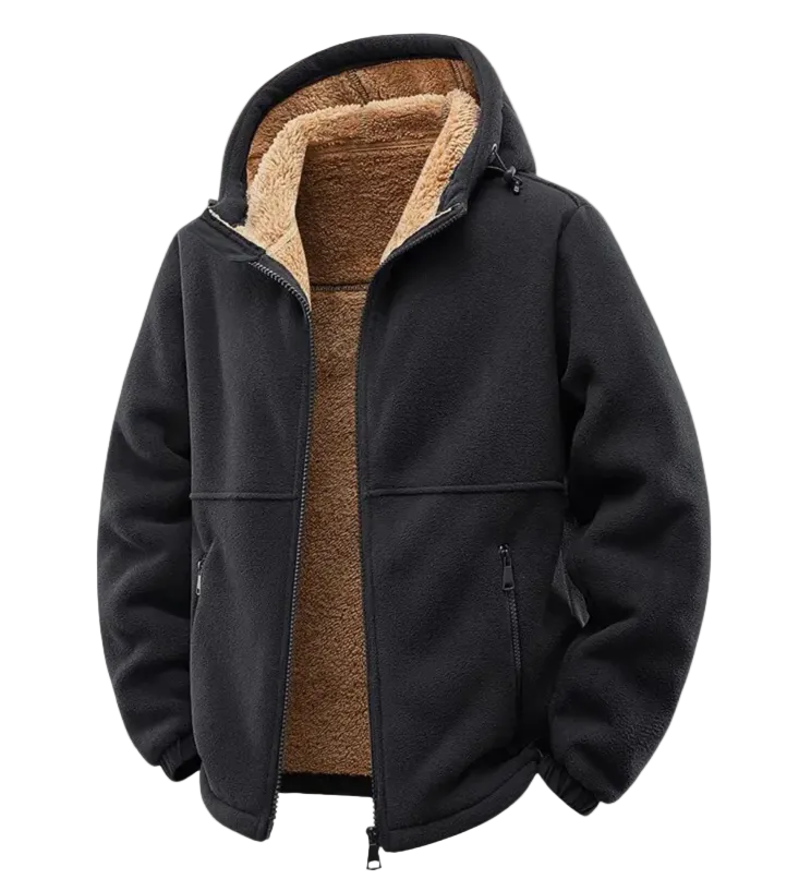 The Harriman Warm Soft Shell Fleece Zip Up Hooded Jacket