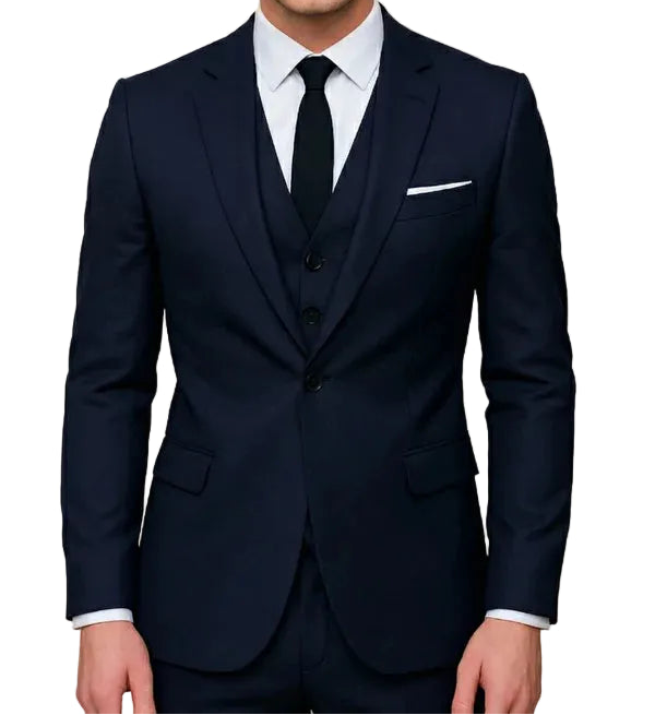 3-Piece Formal Slim Fit Suit - Single Breasted